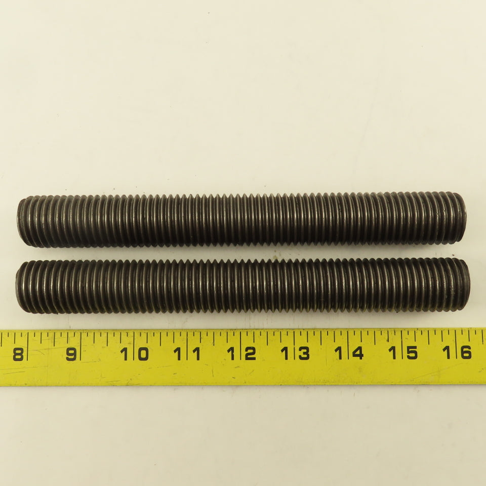 1"-8 Full Length Thread Threaded Rod Stud 8" Long Lot Of 2