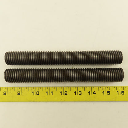 1"-8 Full Length Thread Threaded Rod Stud 8" Long Lot Of 2