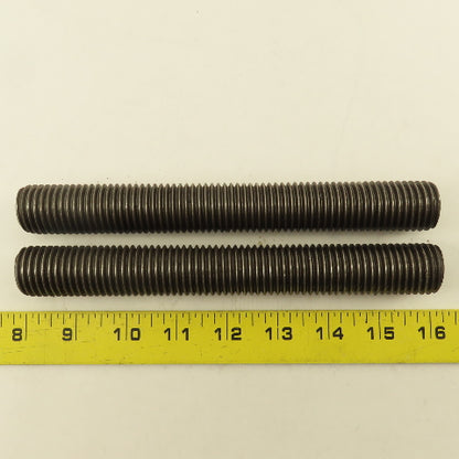 1"-8 Full Length Thread Threaded Rod Stud 8" Long Lot Of 2