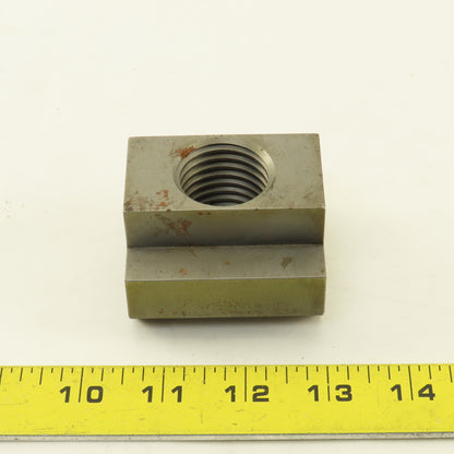 1-1/4"-7 Thread 2-1/2" Head Width T-Slot Nut 1-3/4" Tall Custom Made