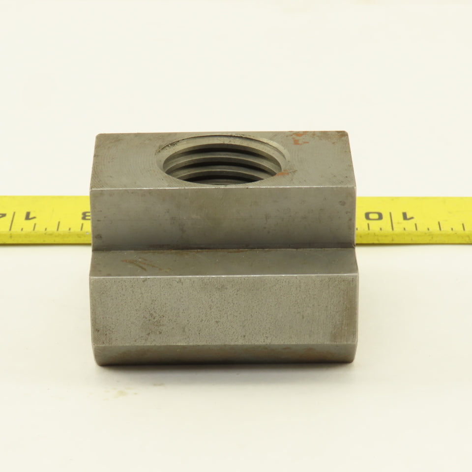 1-1/4"-7 Thread 2-1/2" Head Width T-Slot Nut 1-3/4" Tall Custom Made