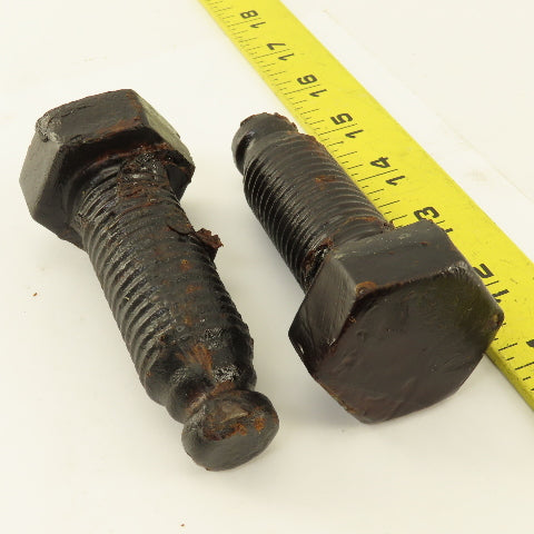 1"-8 x 3" Hex Head Locating Bolt Lot Of 2