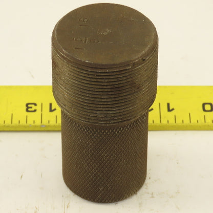 1-5/8" - 16 NF Thread Plug Gauge Right Hand
