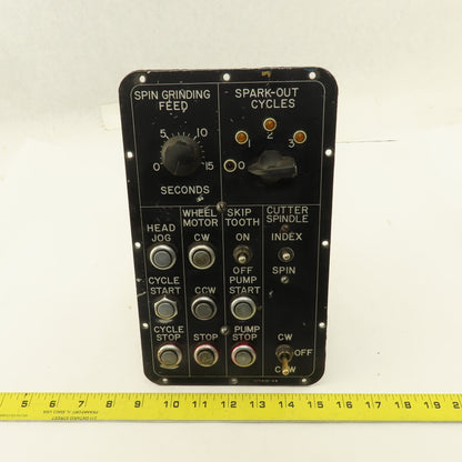 Ingersoll Cutter Grinder Machine Operator Button Switch Panel