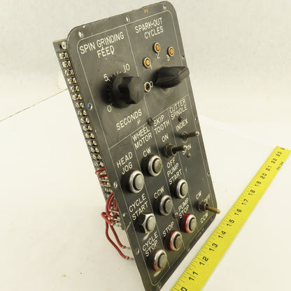 Ingersoll Cutter Grinder Machine Operator Button Switch Panel