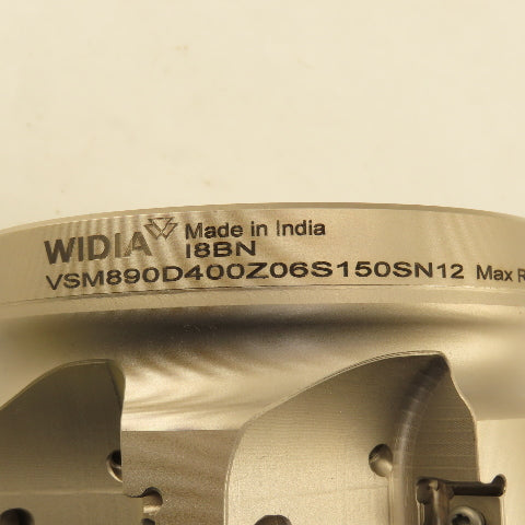 Widia VSM890D400Z06S150SN12 Indexing Face Mill 1-1/2" Arbor 4" Dia. 6 Edge