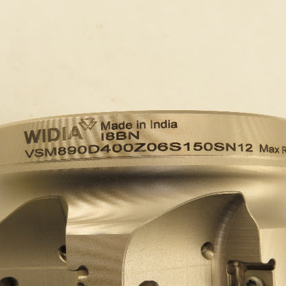 Widia VSM890D400Z06S150SN12 Indexing Face Mill 1-1/2" Arbor 4" Dia. 6 Edge