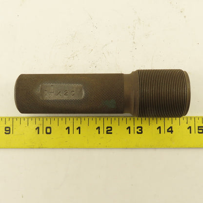 1-1/2" - 20 Thread Plug Gauge Right Hand