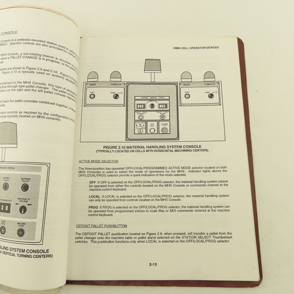 Giddings & Lewis CM90 Cell Manager NumeriPath 8000 CNC Programming Manual