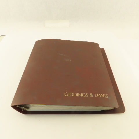 Giddings & Lewis NumeriPath 8000 Programming Data Manual