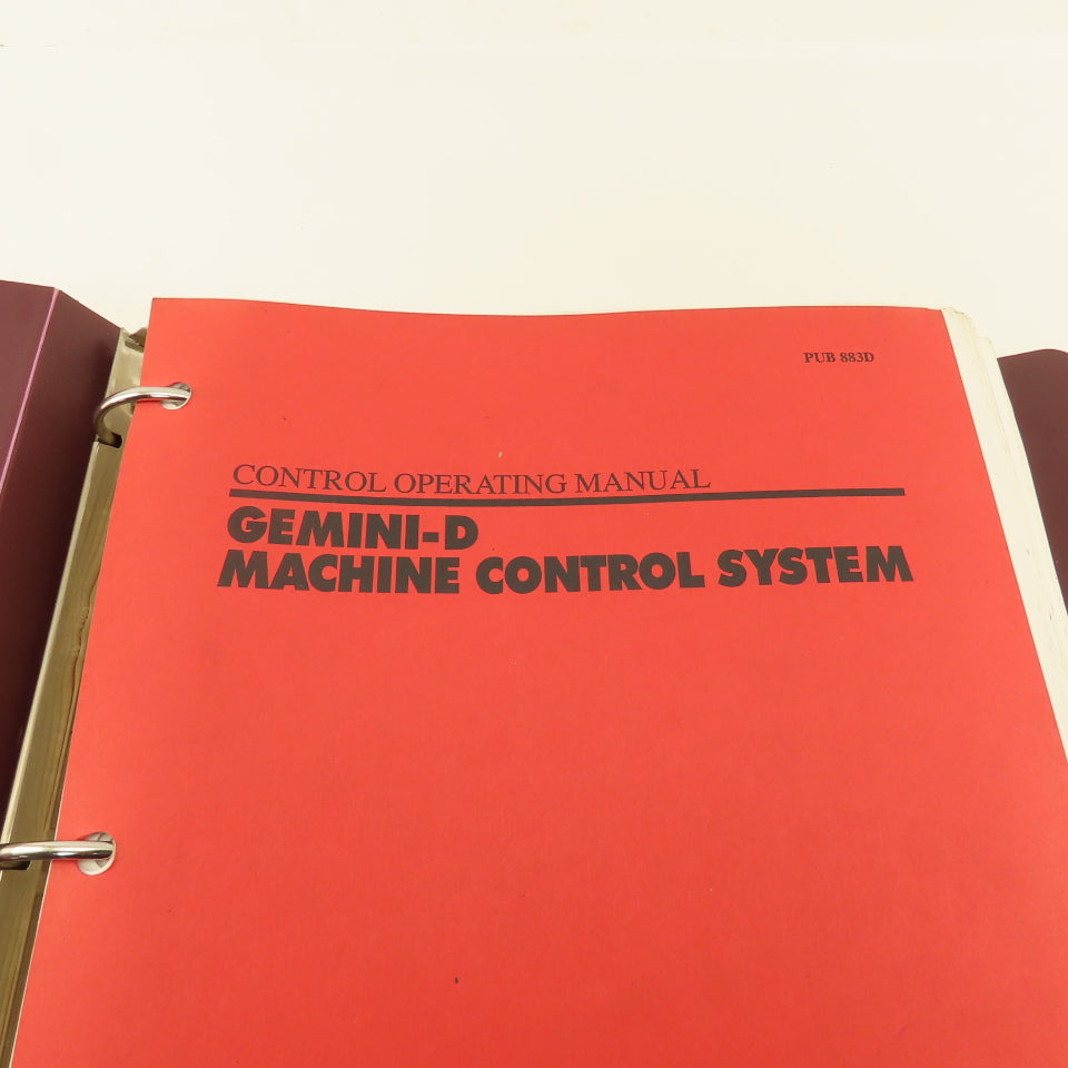 Giddings & Lewis Gemini-D Machine Control Operating Manual