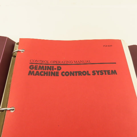 Giddings & Lewis Gemini-D Machine Control Operating Manual