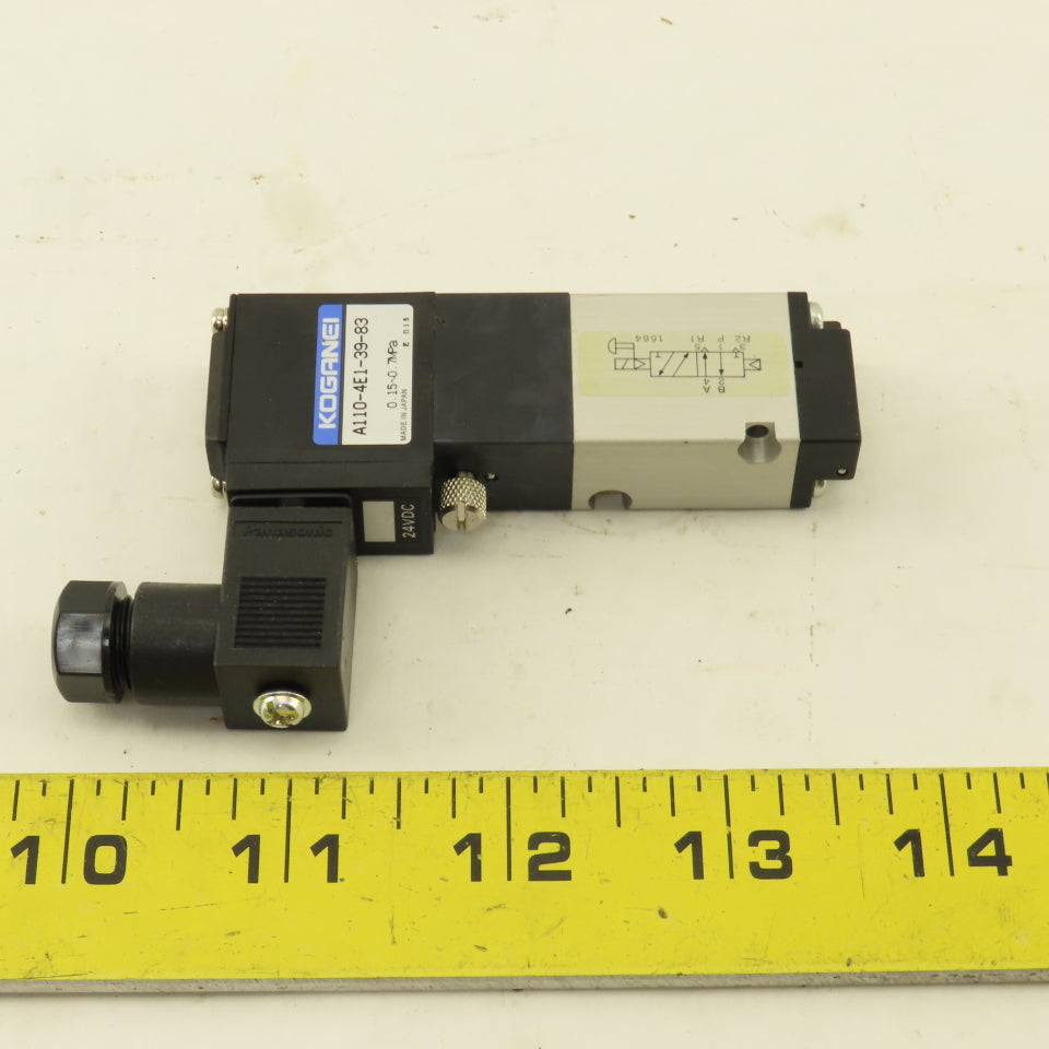 Koganei A110-4E1-39-83 2 Way Pneumatic Single Solenoid Valve 24VDC