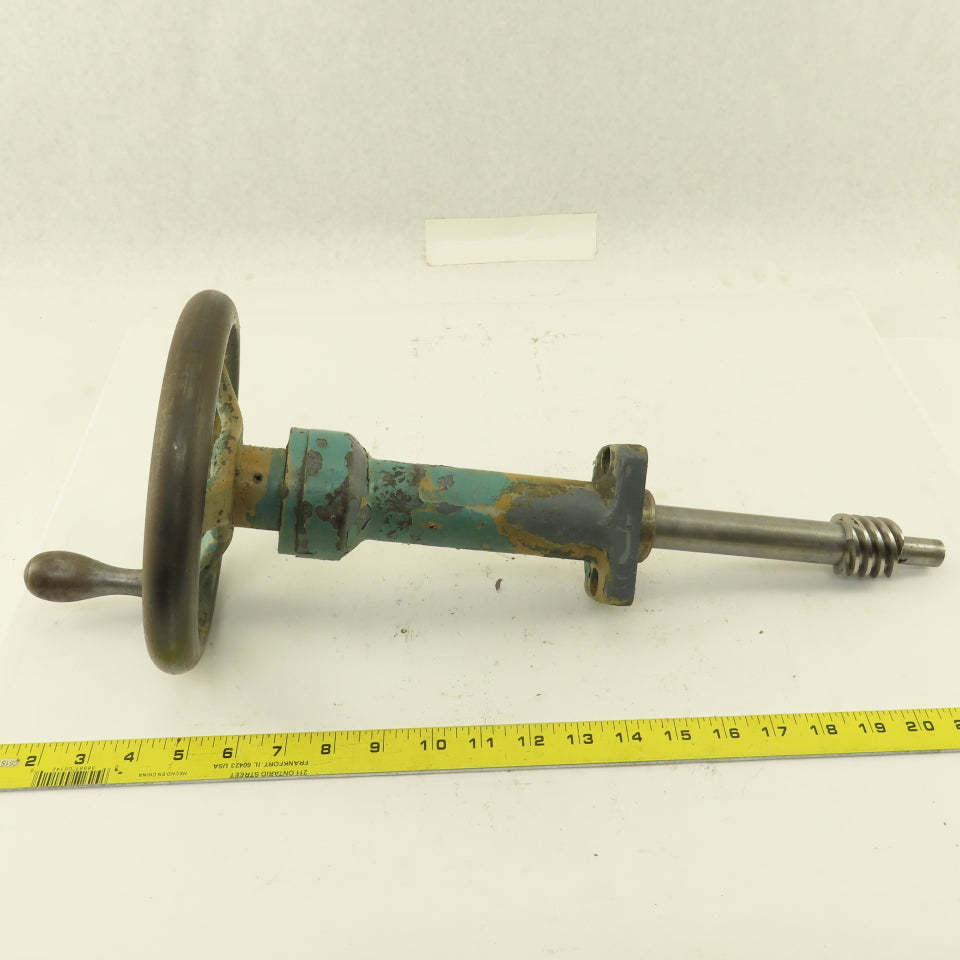 Ingersoll Hand Crank Ball Screw Drive Bed Height (?) From Cutter Grinder