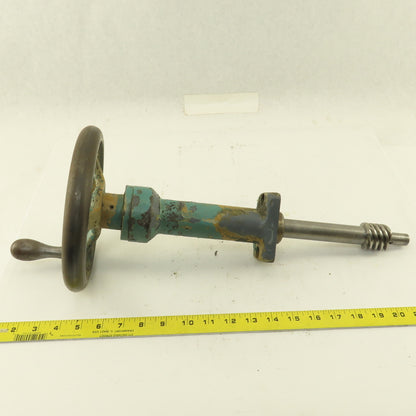 Ingersoll Hand Crank Ball Screw Drive Bed Height (?) From Cutter Grinder