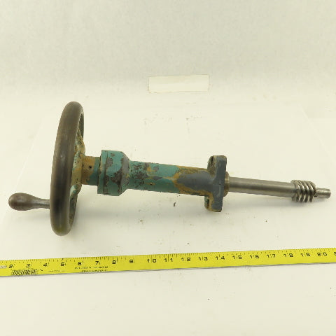 Ingersoll Hand Crank Ball Screw Drive Bed Height (?) From Cutter Grinder