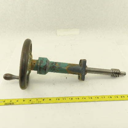Ingersoll Hand Crank Ball Screw Drive Bed Height (?) From Cutter Grinder