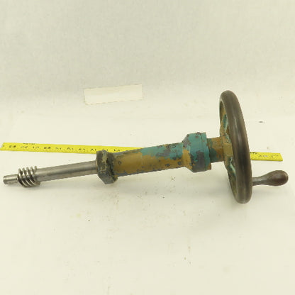 Ingersoll Hand Crank Ball Screw Drive Bed Height (?) From Cutter Grinder