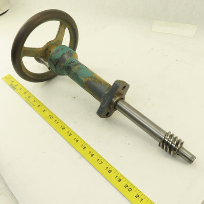 Ingersoll Hand Crank Ball Screw Drive Bed Height (?) From Cutter Grinder