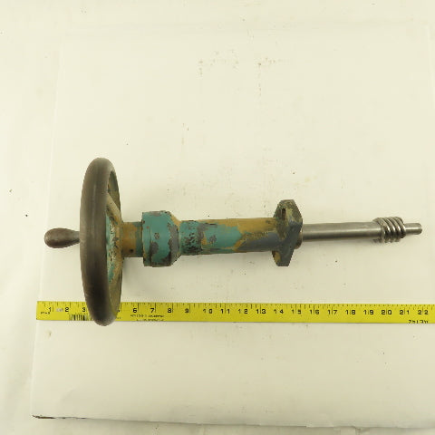 Ingersoll Hand Crank Ball Screw Drive Bed Height (?) From Cutter Grinder