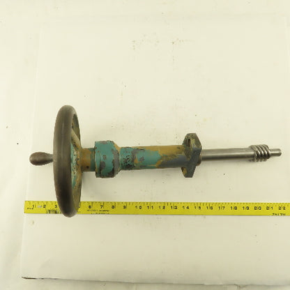 Ingersoll Hand Crank Ball Screw Drive Bed Height (?) From Cutter Grinder