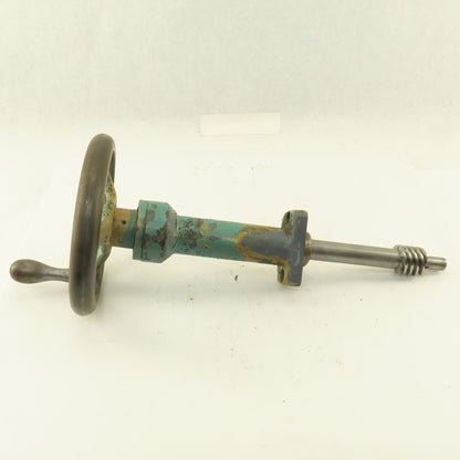 Ingersoll Hand Crank Ball Screw Drive Bed Height (?) From Cutter Grinder