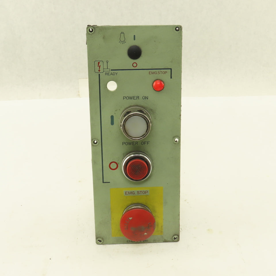 Okuma E5404-019-860 Machine Power E-Stop Indicator Switch Panel 600V MAX