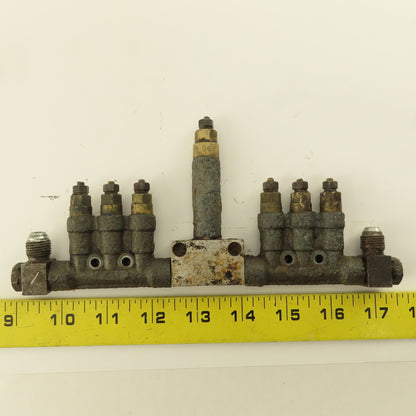 Okuma Metered Lubrication Valve Manifold 9 Port