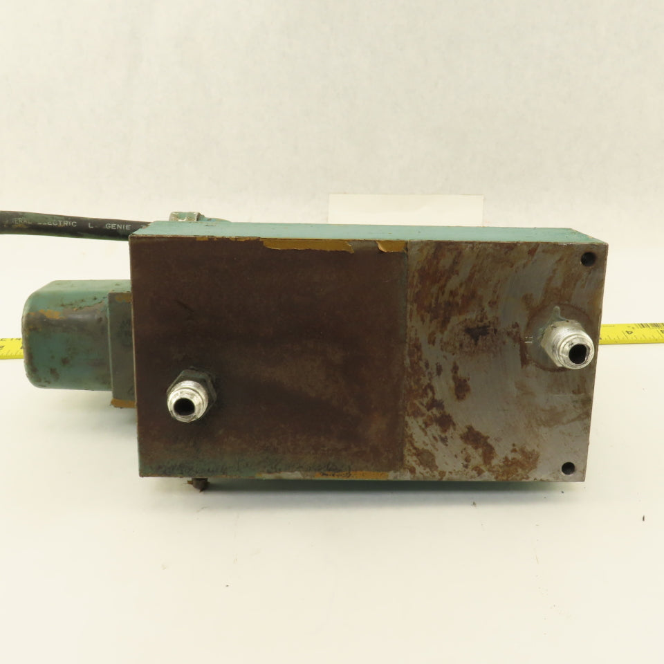 Racine 654011 4 Way Hydraulic Valve 115V 5000 PSI & Pressure Control Valve