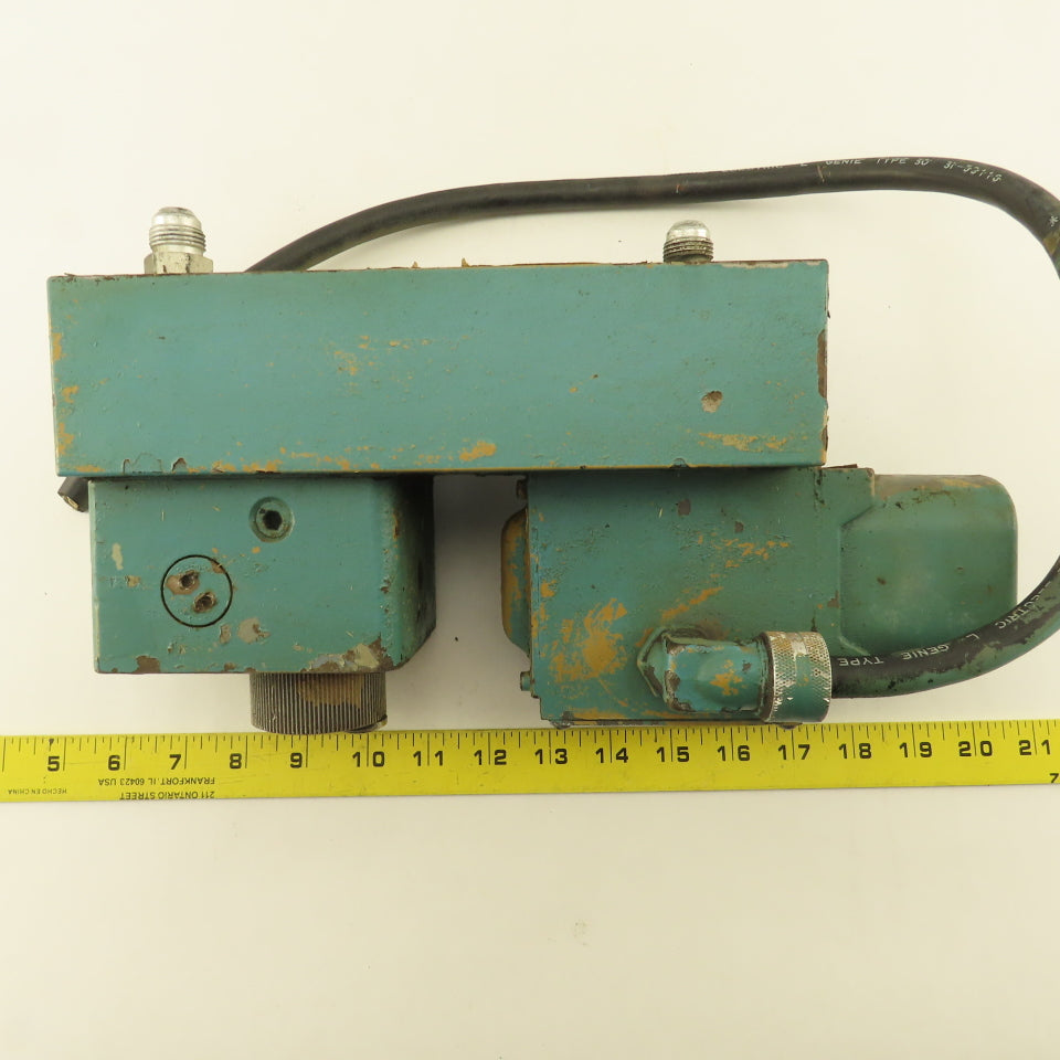 Racine 654011 4 Way Hydraulic Valve 115V 5000 PSI & Pressure Control Valve