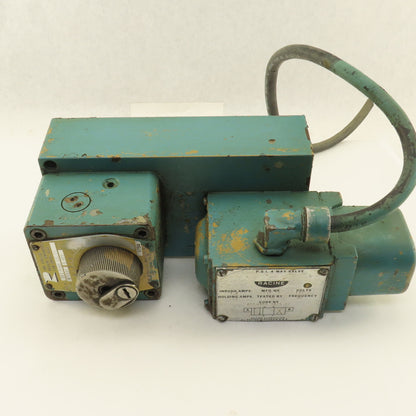 Racine 654011 4 Way Hydraulic Valve 115V 5000 PSI & Pressure Control Valve