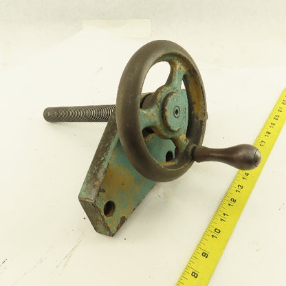 Ingersoll Cutter Grinder Machine Hand Crank Casting Plate 7/8" Screw 1/8" Pitch