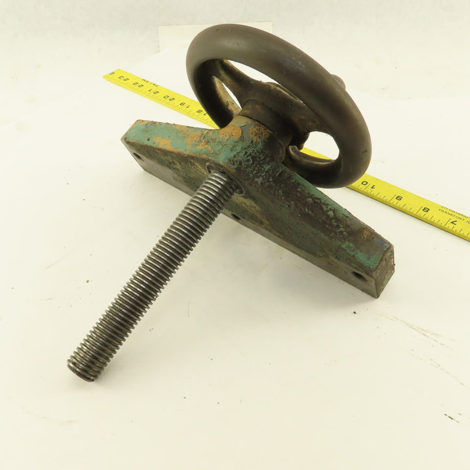 Ingersoll Cutter Grinder Machine Hand Crank Casting Plate 7/8" Screw 1/8" Pitch