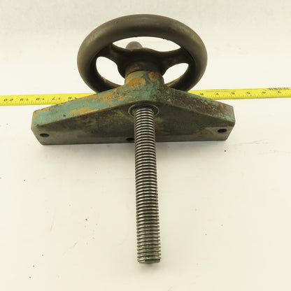 Ingersoll Cutter Grinder Machine Hand Crank Casting Plate 7/8" Screw 1/8" Pitch