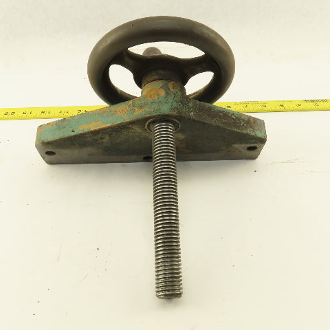 Ingersoll Cutter Grinder Machine Hand Crank Casting Plate 7/8" Screw 1/8" Pitch