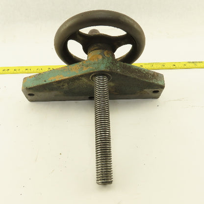 Ingersoll Cutter Grinder Machine Hand Crank Casting Plate 7/8" Screw 1/8" Pitch