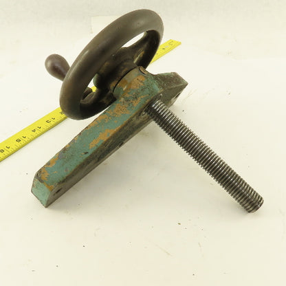 Ingersoll Cutter Grinder Machine Hand Crank Casting Plate 7/8" Screw 1/8" Pitch