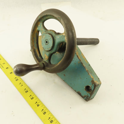 Ingersoll Cutter Grinder Machine Hand Crank Casting Plate 7/8" Screw 1/8" Pitch