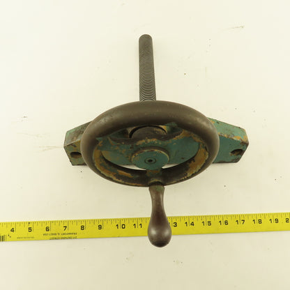 Ingersoll Cutter Grinder Machine Hand Crank Casting Plate 7/8" Screw 1/8" Pitch
