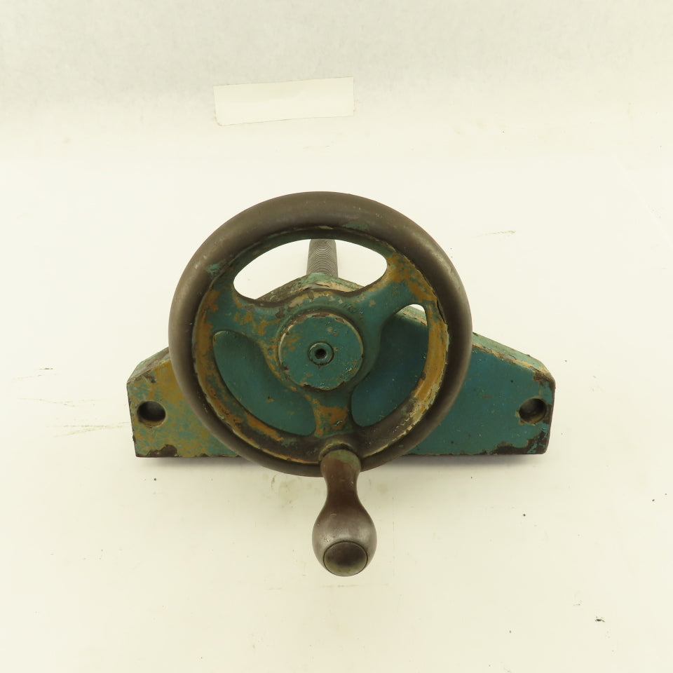 Ingersoll Cutter Grinder Machine Hand Crank Casting Plate 7/8" Screw 1/8" Pitch