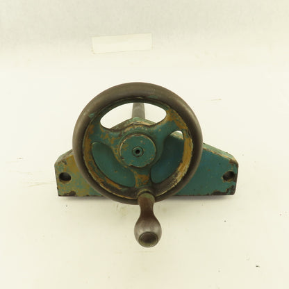 Ingersoll Cutter Grinder Machine Hand Crank Casting Plate 7/8" Screw 1/8" Pitch