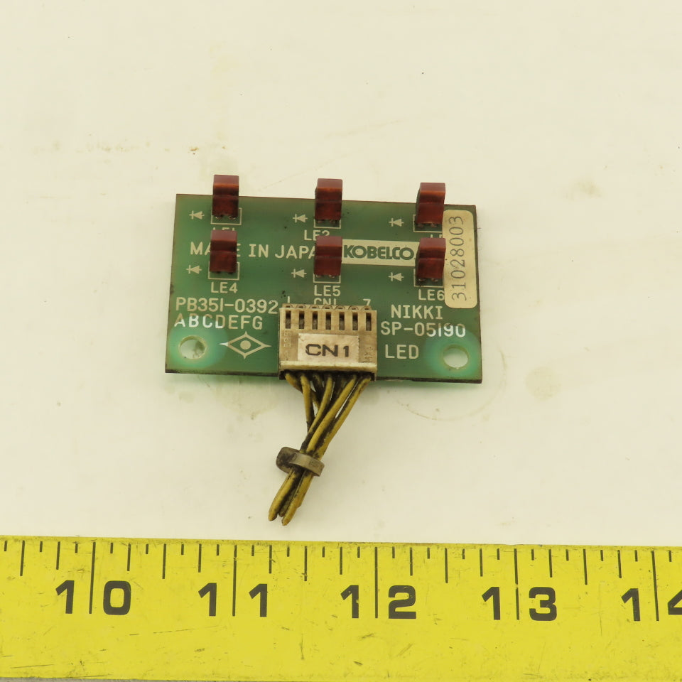 Kobelco PB351-0392 LED Indicator Circuit Board
