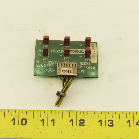Kobelco PB351-0392 LED Indicator Circuit Board