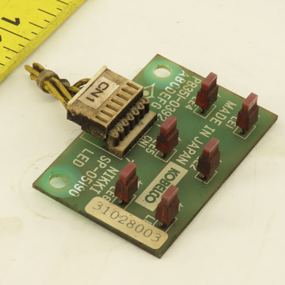 Kobelco PB351-0392 LED Indicator Circuit Board