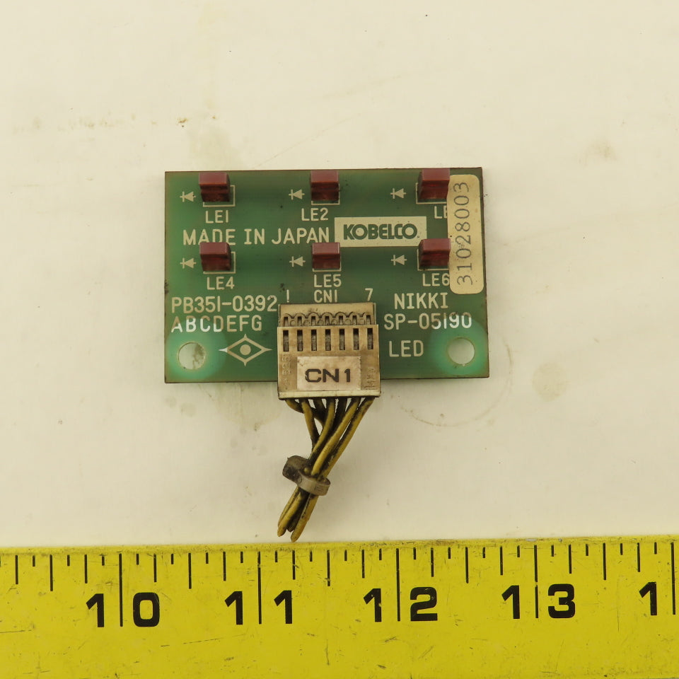 Kobelco PB351-0392 LED Indicator Circuit Board