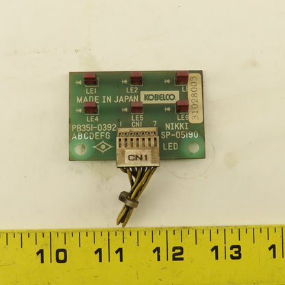 Kobelco PB351-0392 LED Indicator Circuit Board