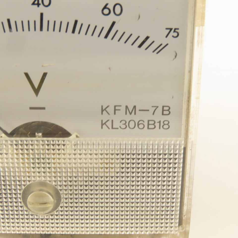 Kobelco KFM-7B KL306B18 0-75 Volt Analog Meter