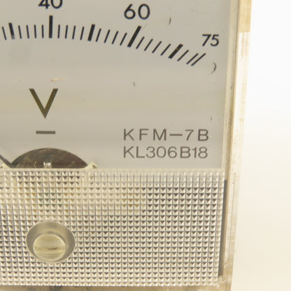 Kobelco KFM-7B KL306B18 0-75 Volt Analog Meter