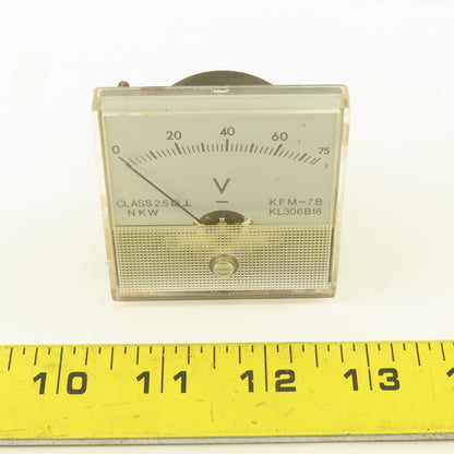 Kobelco KFM-7B KL306B18 0-75 Volt Analog Meter