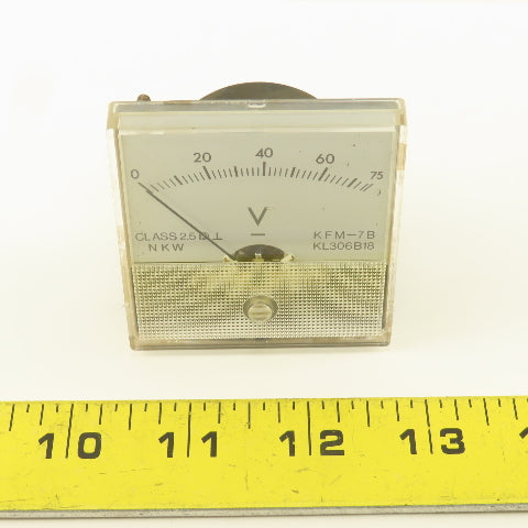 Kobelco KFM-7B KL306B18 0-75 Volt Analog Meter